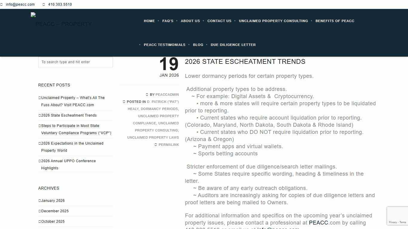 2026 State Escheatment Trends
